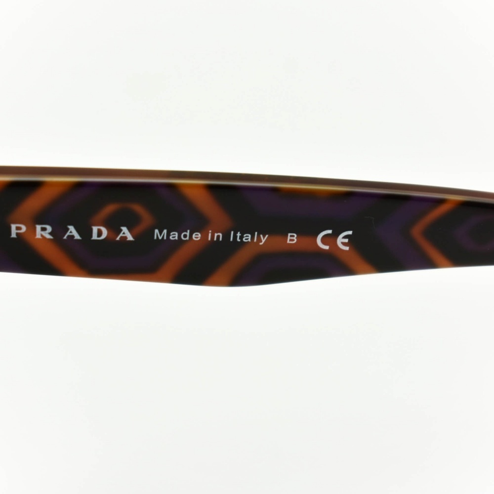 Prada Tortoise Brown & Gold Logo (M) Sunglasses - Picture 5 of 8
